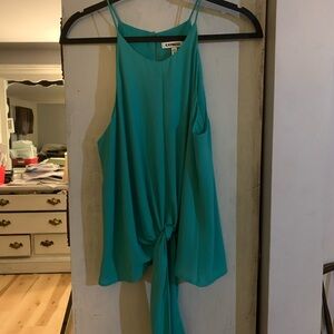 Express Turquoise Sleeveless Blouse